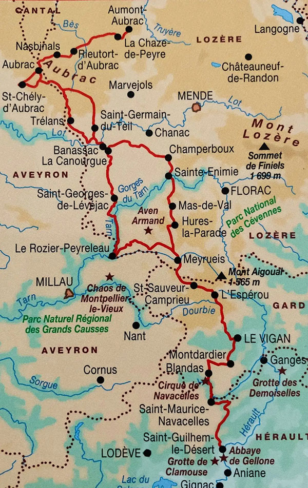 Le chemin de Saint Guilhem Le chemin de Saint Guilhem