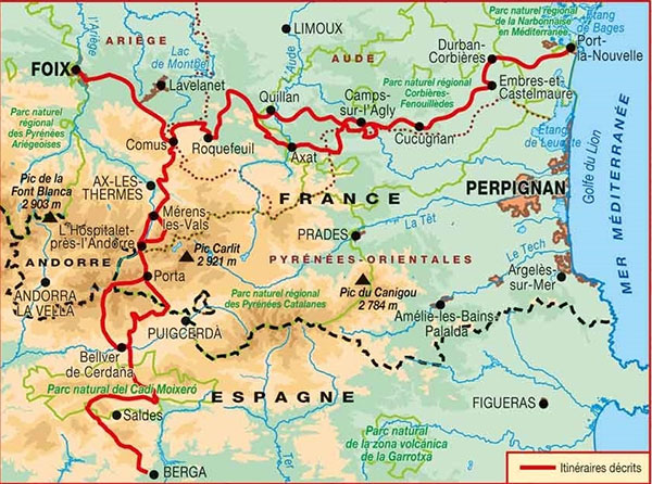 Les chemins du pays cathare : GR®367 et GR®107 Les chemins du pays cathare : GR®367 et GR®107
